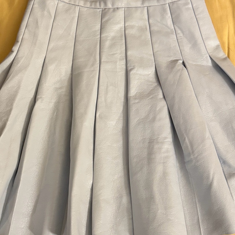 Chic Light Gray A-Line Skirt